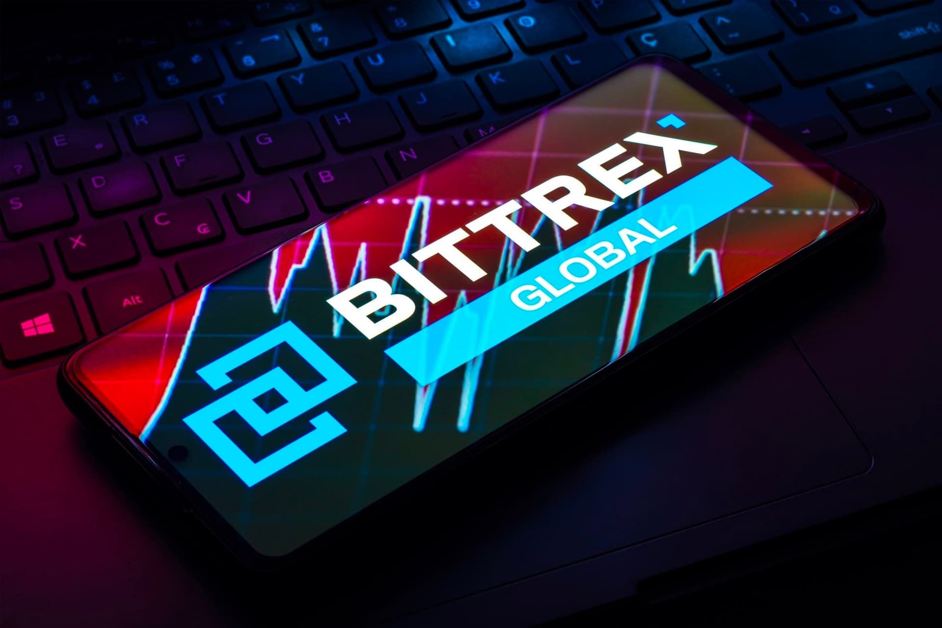 لوگو صرافی بیترکس / Bittrex روی موبایل