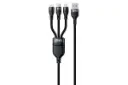کابل شارژ USB بیوا Type-A به Type-C+Micro-USB+Lightning مدل C-09 3in1 با طول 1.2 متر