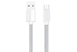 کابل شارژ USB بیوا Type-A به Type-C مدل C-19T با طول 1.2 متر رنگ سفید