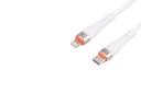 کانکتور و اتصال کابل شارژ USB بیوا Type-C به Lightning مدل C-21CL با طول 1.2 متر