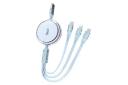 کابل شارژ USB بیوا Type-A به Type-C+Micro-USB+Lightning مدل C-22 3in1 با طول 1.1 متر