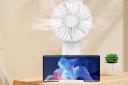 پنکه بیوا Biva Phone Stand Handheld Mini Fan رنگ سفید