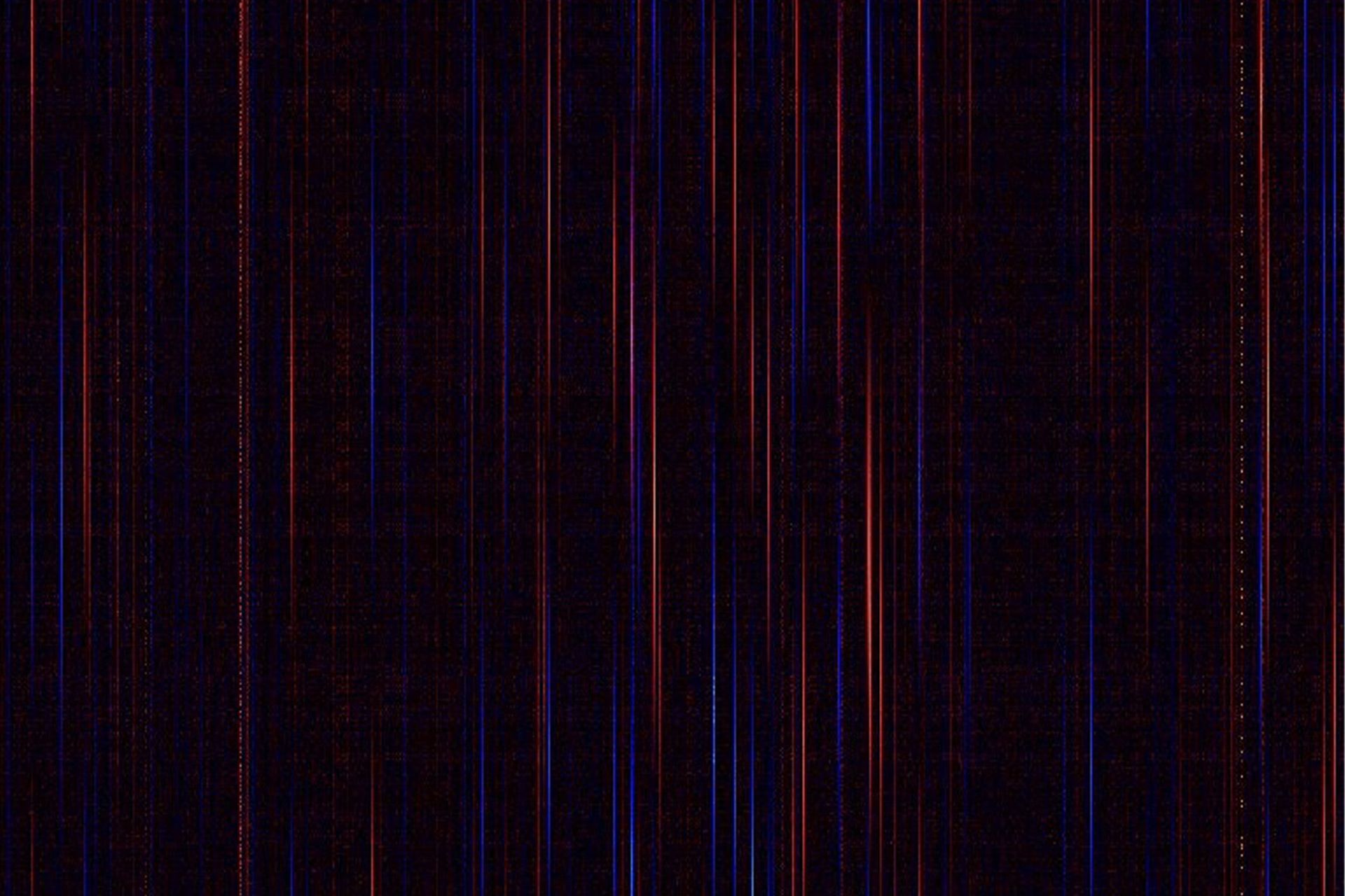خطوط عمودی قرمز و آبی در پس‌زمینه‌ی سیاه