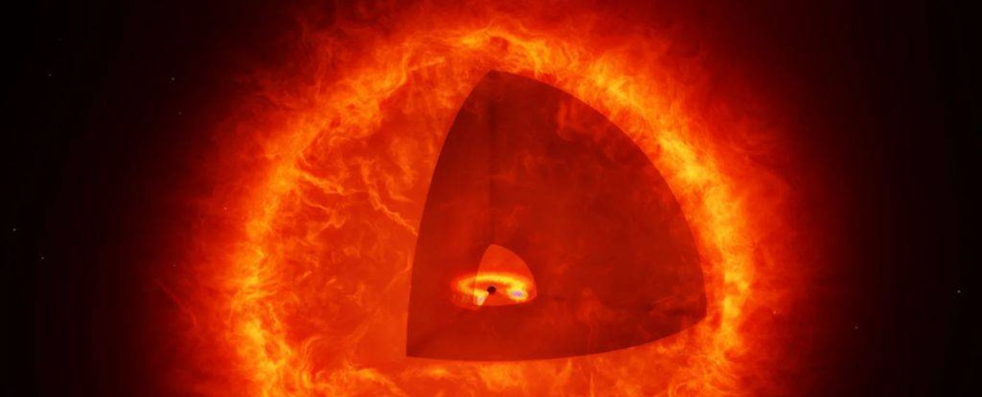 تصویرسازی از سیاه‌چاله‌ درون ابر هیدروژن داغ