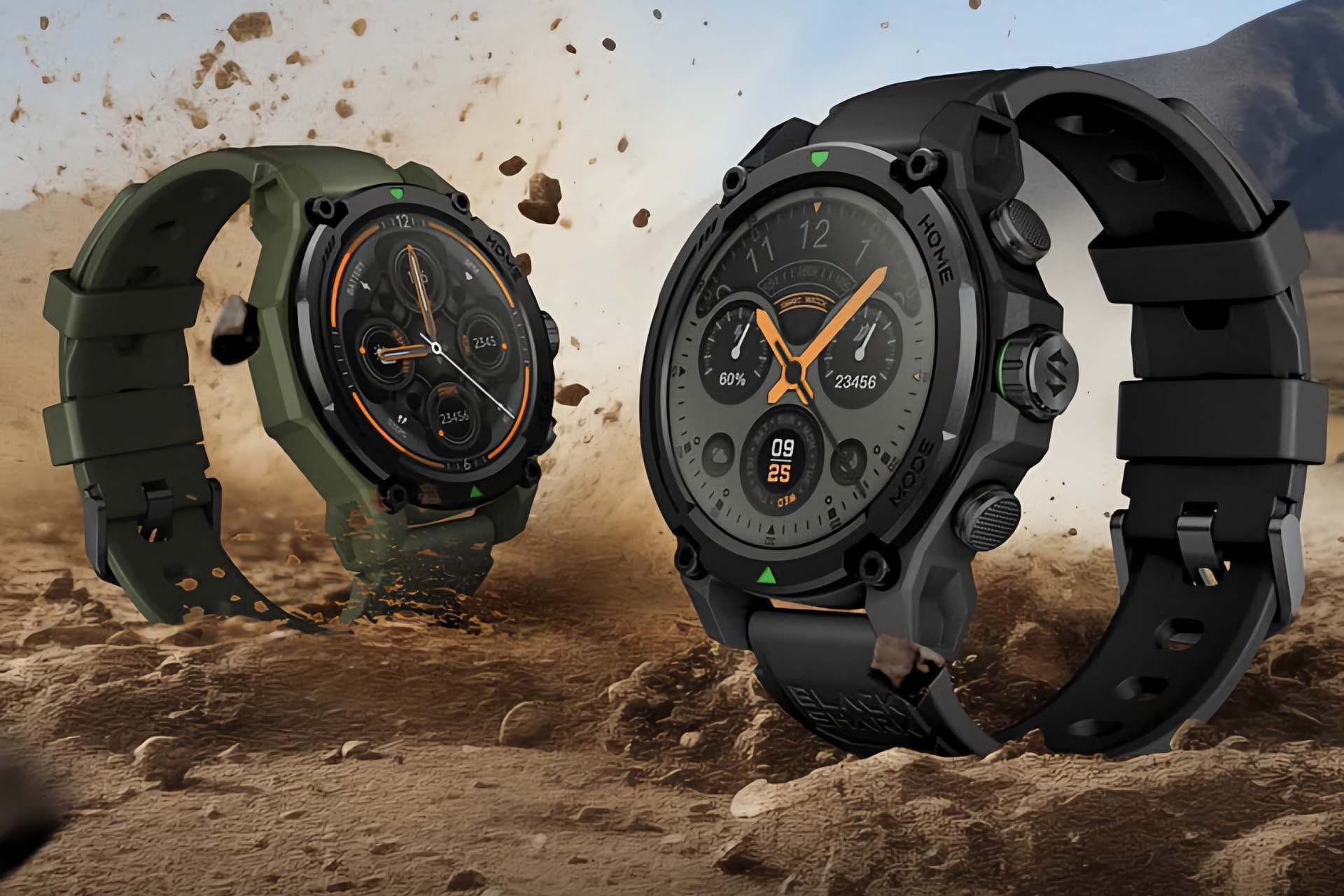 ساعت هوشمند مقاوم GS3 بلک‌شارک در بیابان