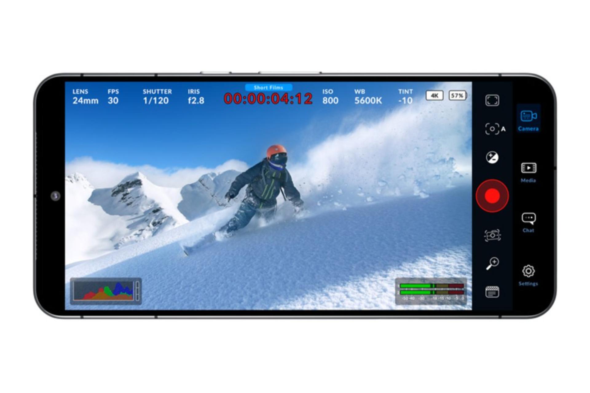 اپلیکیشن اندروید Blackmagic Camera 2