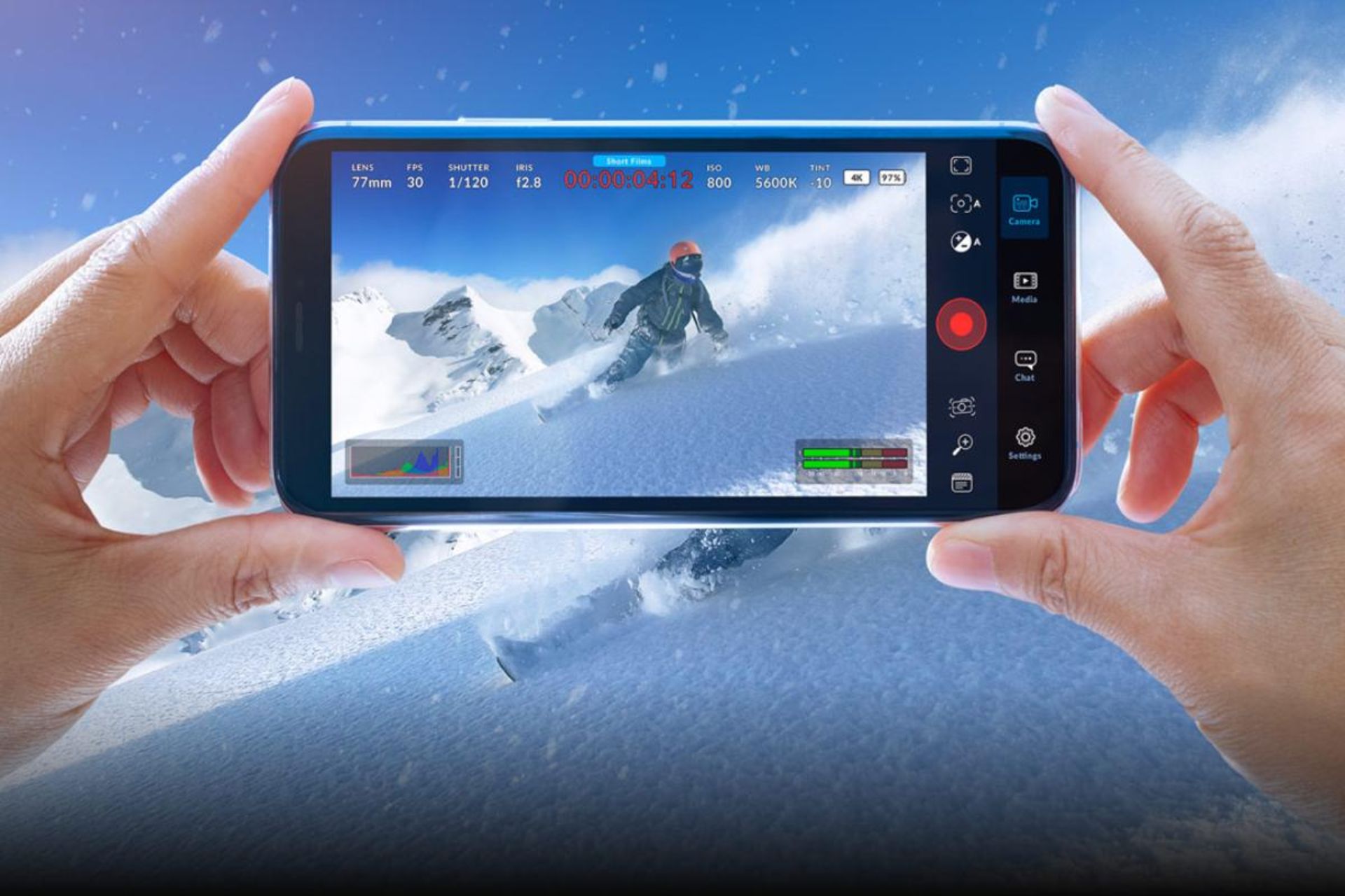 برنامه دوربین Blackmagic Camera آیفون