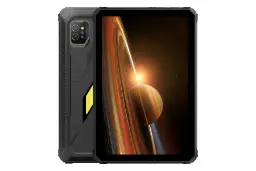 نمای کلی تبلت اکتیو 7 بلک ویو / Blackview Active 7 با نمایشگر روشن و نمایش دوربین پنل پشت