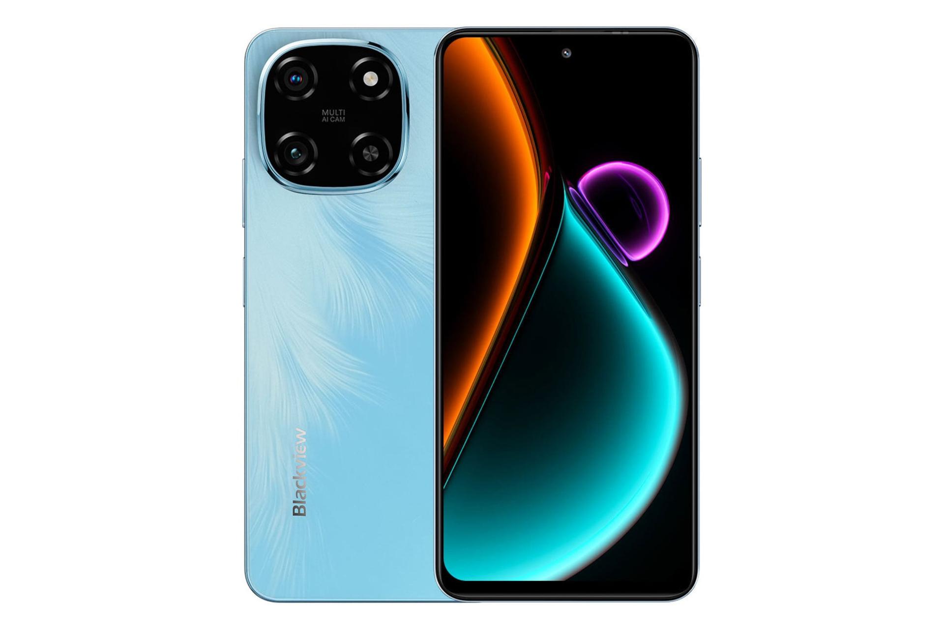 مرجع متخصصين ايران پنل جلو و پشت موبايل موبايل بلك ويو Blackview Color 6 آبي