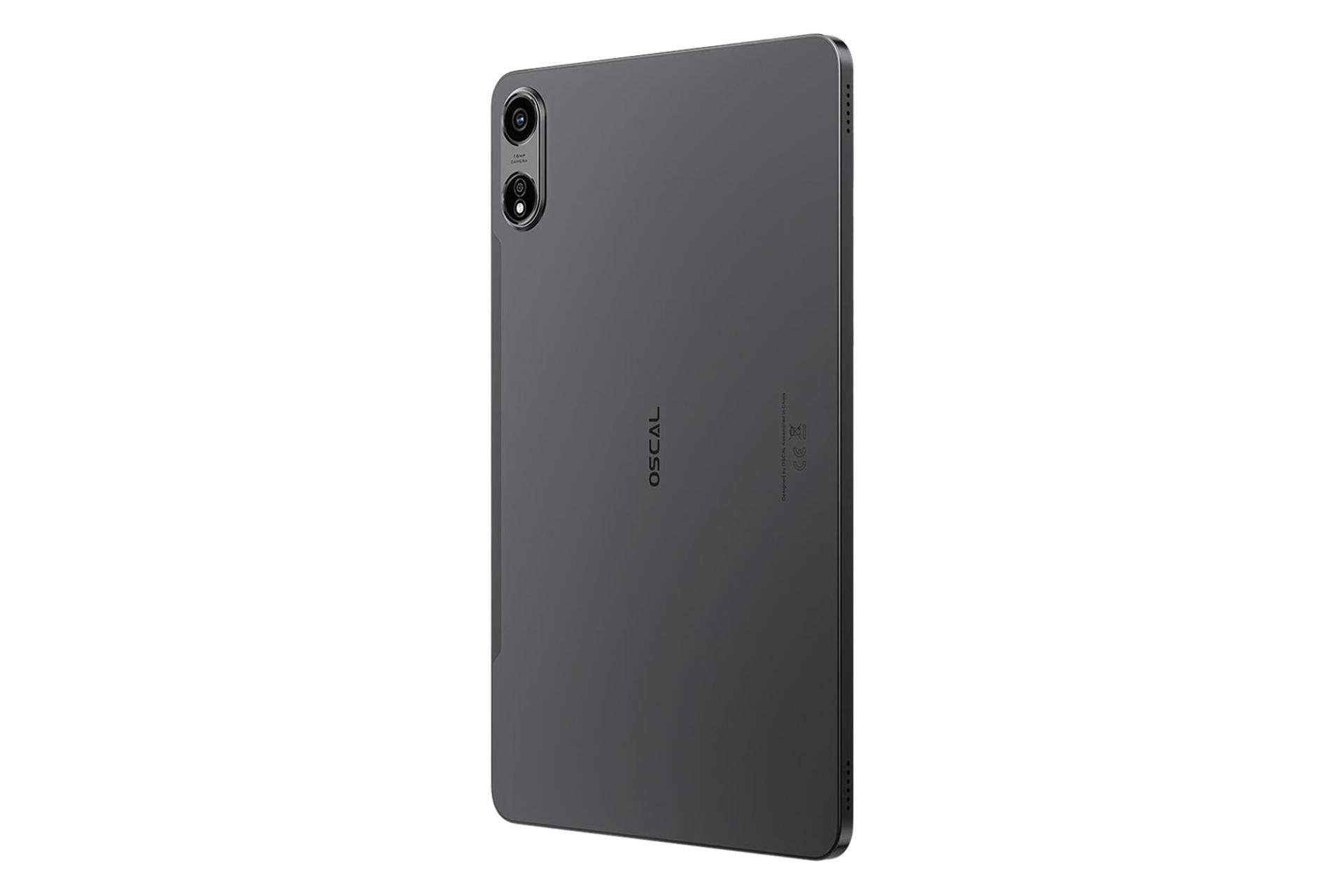 نمای نیمرخ پنل پشت تبلت اسکال پد 100 بلک ویو / Blackview Oscal Pad 100 با نمایش حفره‌های اسپیکر لبه سمت چپ