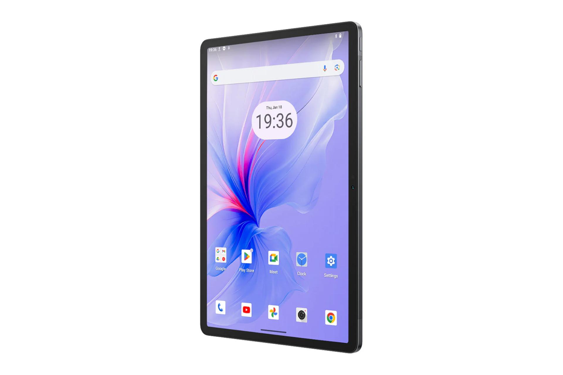 نمای نیمرخ پنل جلوی تبلت تب 16 پرو بلک ویو / Blackview Tab 16 Pro با نمایش حاشیه های نمایشگر و لبه سمت راست