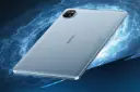 نمای نیمرخ پنل پشت تبلت تب 20 WiFi بلک ویو / Blackview Tab 20 WiFi با نمایش لبه‌ها رنگ آبی