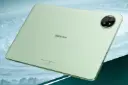نمای نیمرخ پنل پشت تبلت تب 20 WiFi بلک ویو / Blackview Tab 20 WiFi با نمایش لبه‌ها رنگ سبز