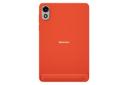 نمای پنل پشت تبلت Zeno 1 بلک ویو / Blackview Zeno 1 با نمایش لوگو، استند و دوربین رنگ نارنجی