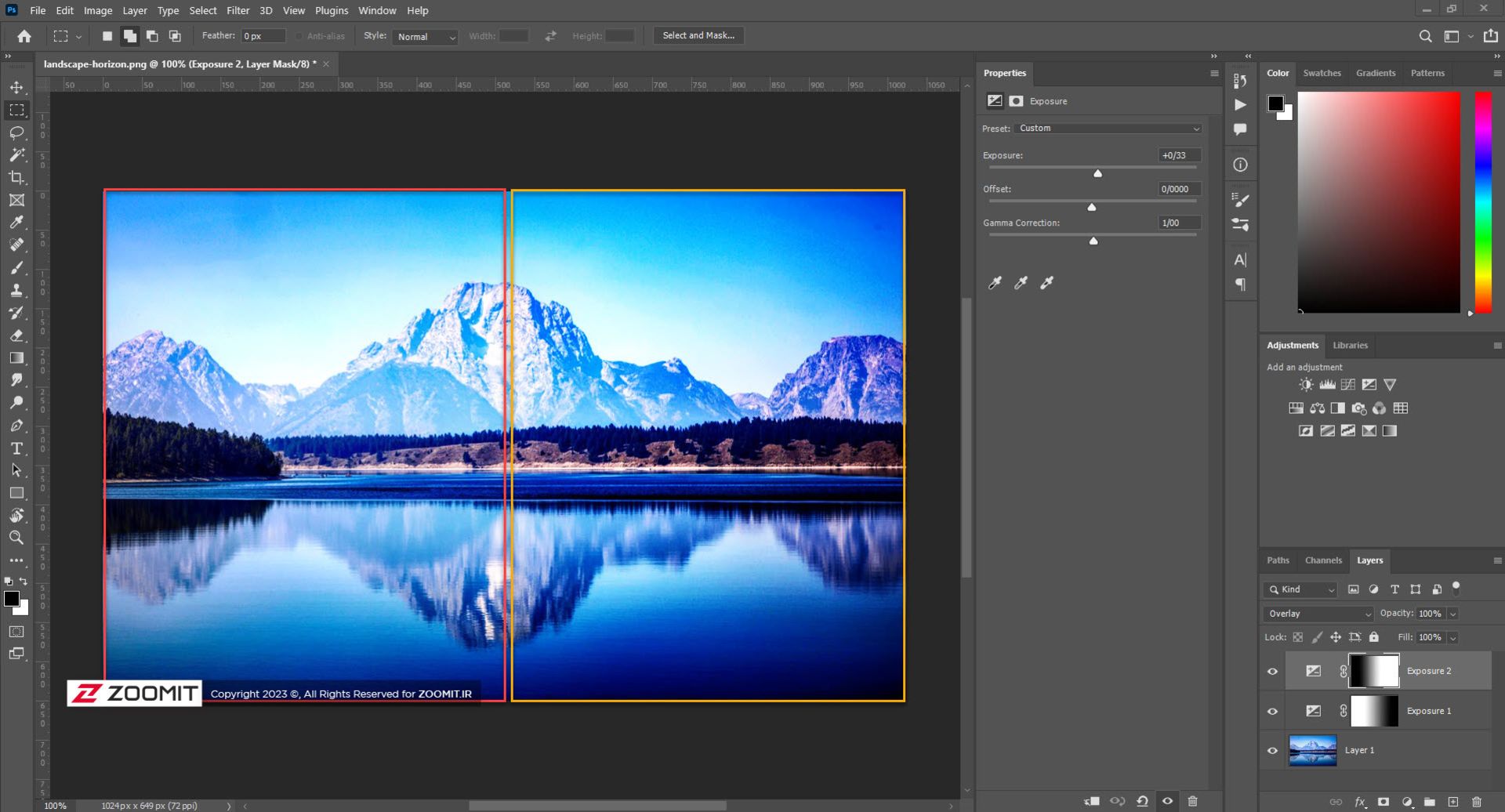 blend mode در فتوشاپ