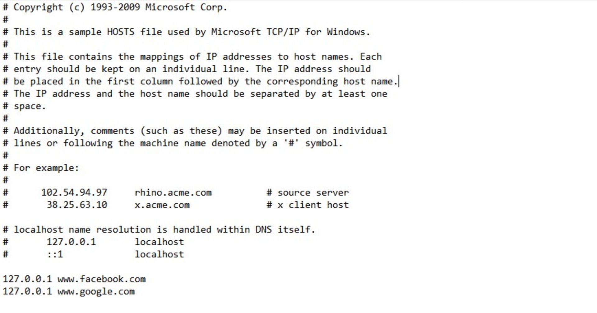 فایل Hosts ویندوز