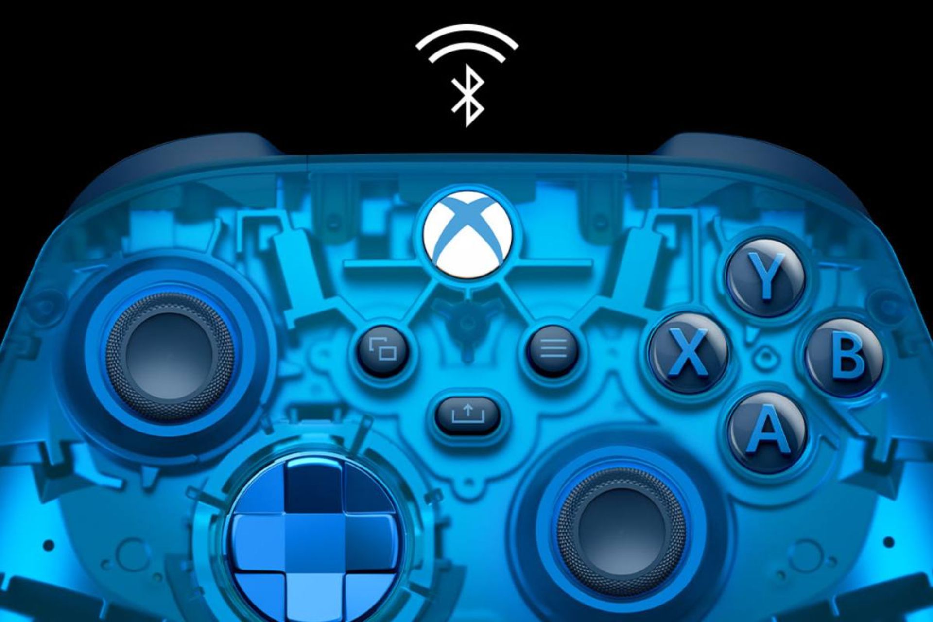 Blue Cipher Xbox Translucent Controller