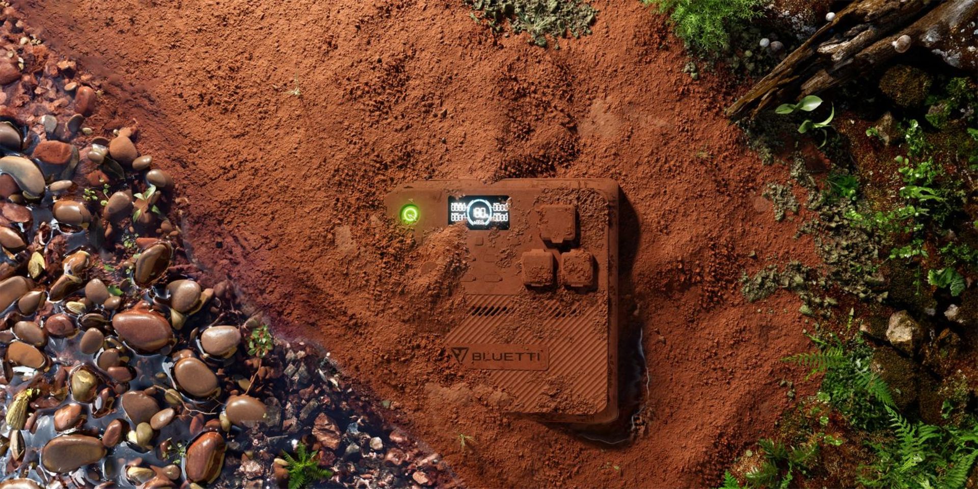 ژنراتور برق Bluetti در زیر خاک