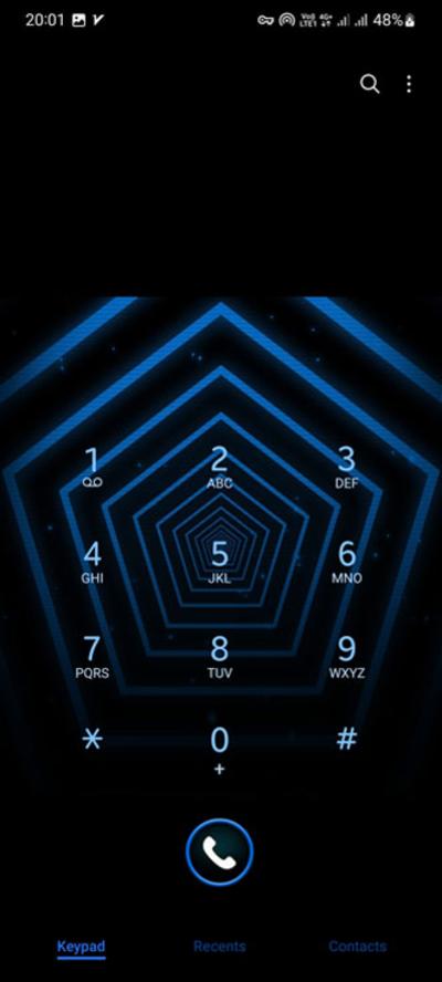 شماره گیر تم BluTunnel