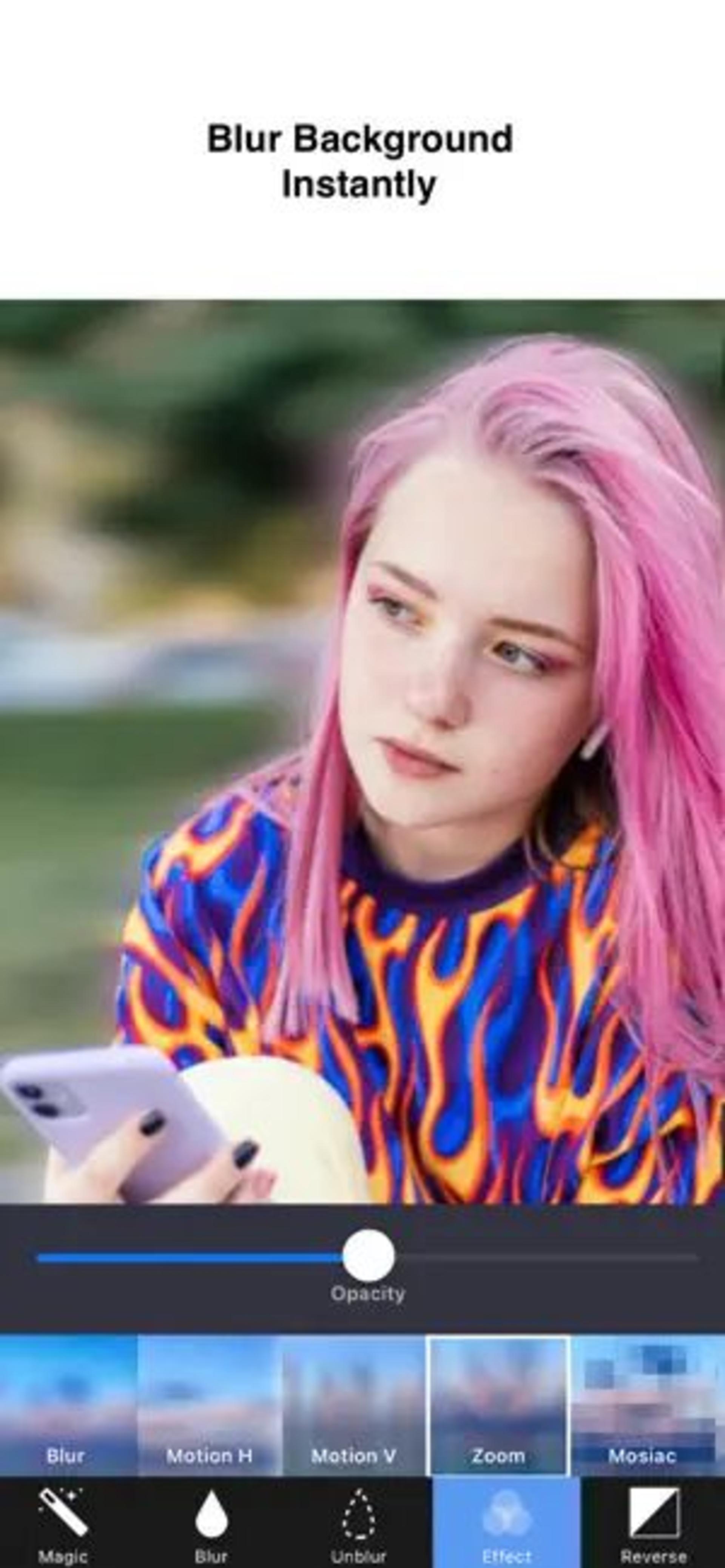 برنامه Blur Photo Background آیفون