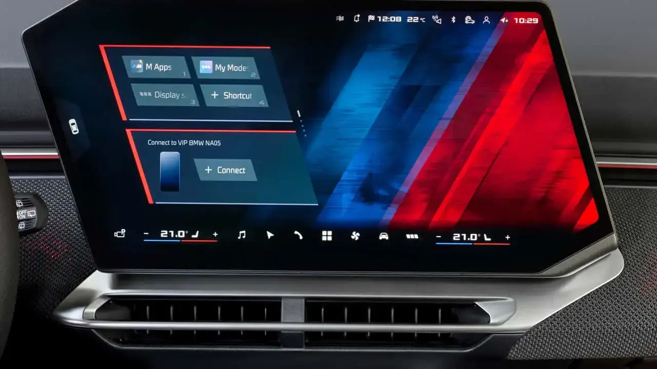 نمایشگر لمسی و پنل دیجیتال داشبورد خودرو BMW iX3 M60