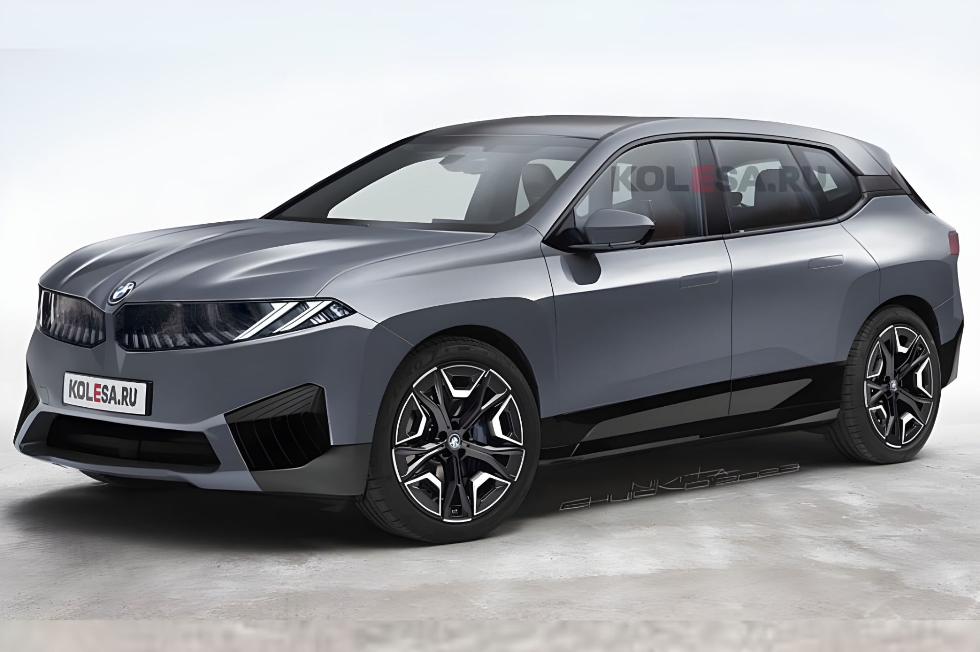 رندر نسخه ۲۰۲۵ خودرو بی ام و ix3