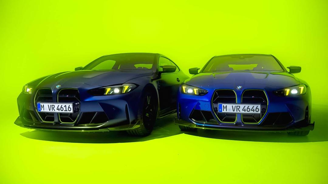 دو خودرو M4 CS Edition VR4 در کنار هم از نمای جلو