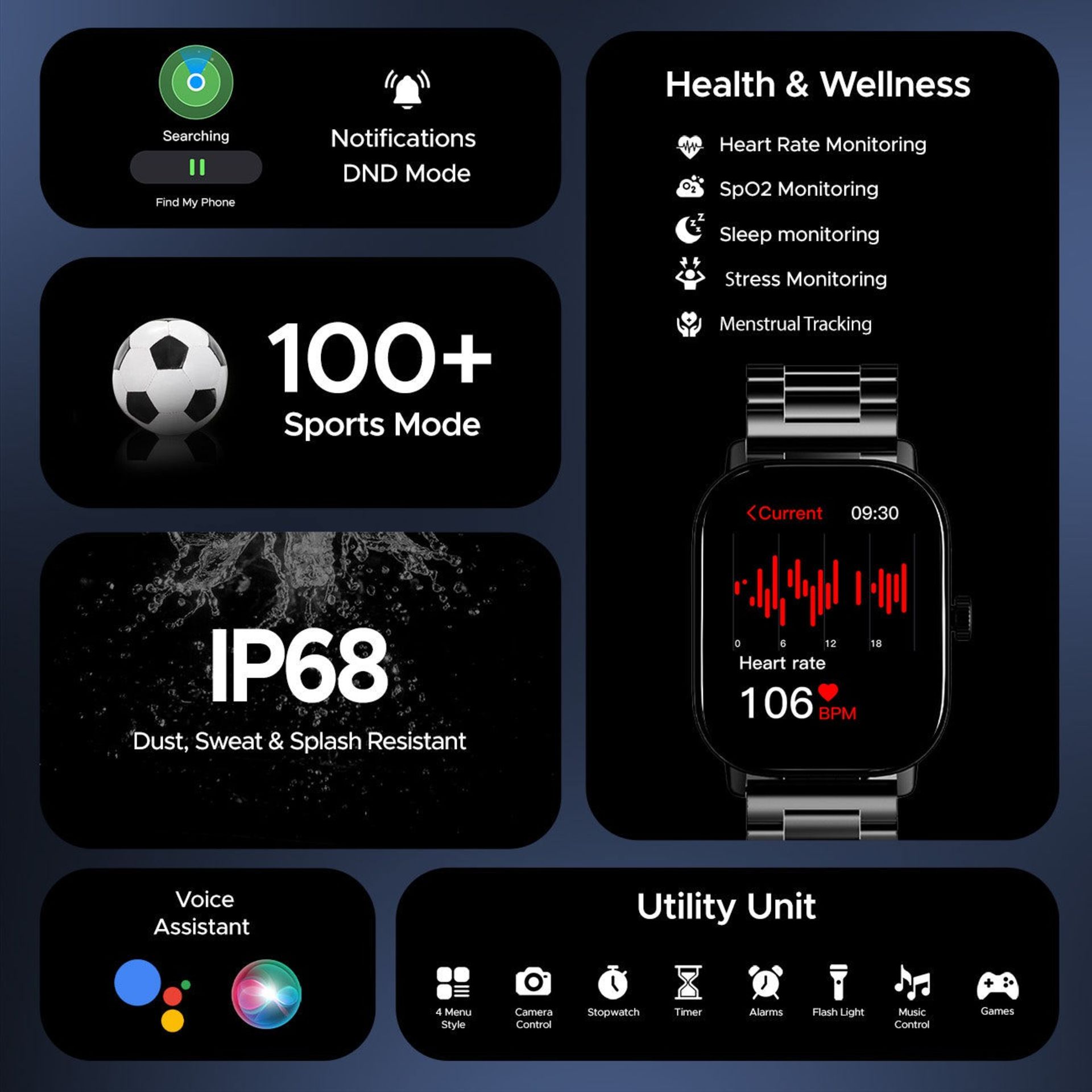 اماکانات ساعت هوشمند boAT Wave Spectra