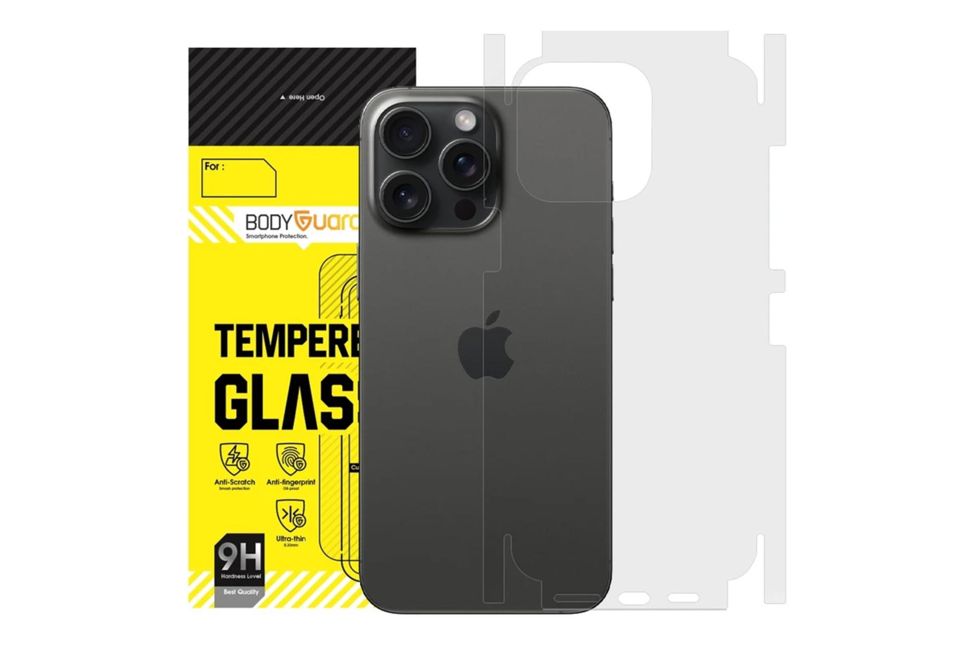 محافظ صفحه نمایش گوشی بادیگارد مدل Full 360 مناسب اپل iPhone 15 Pro