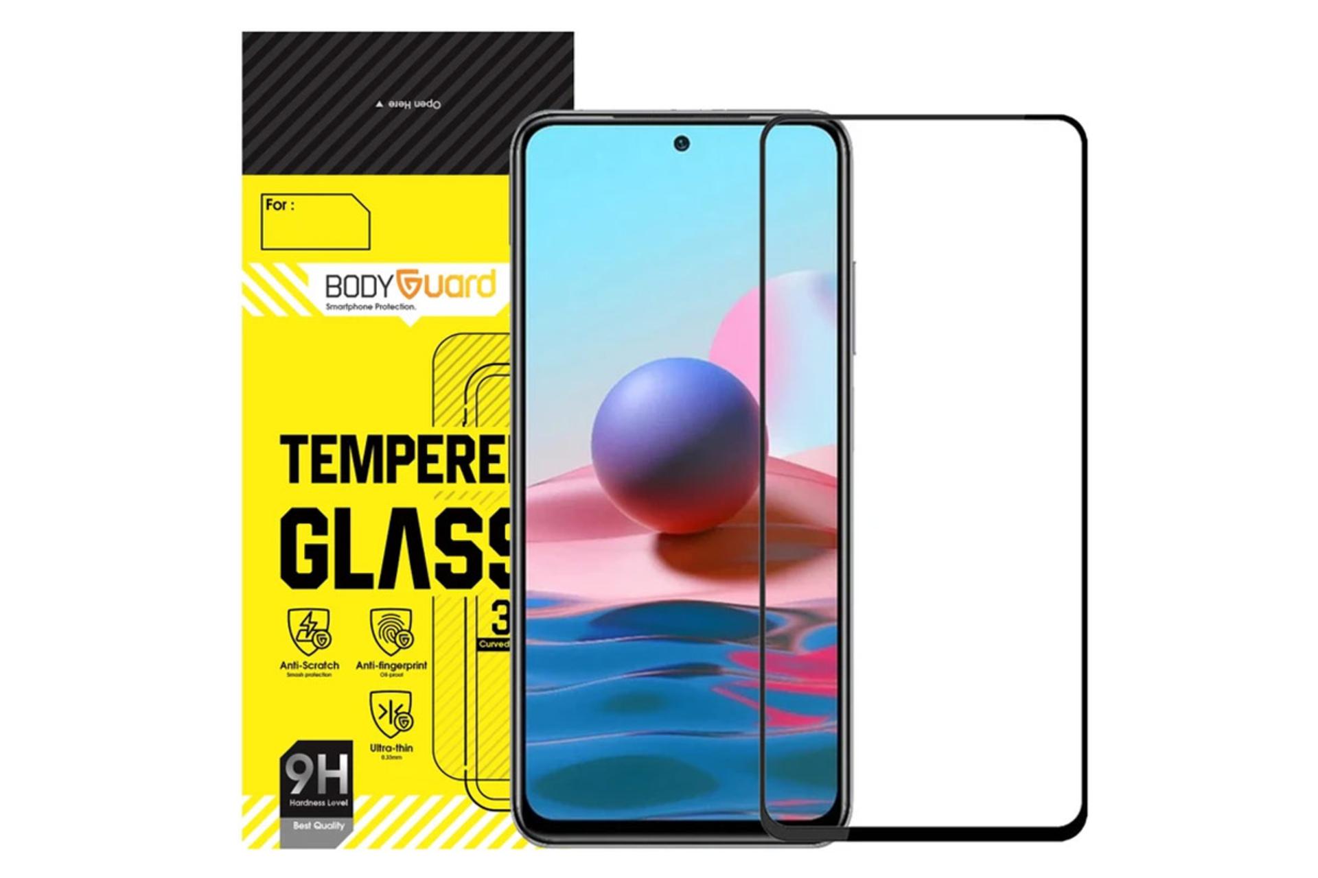 محافظ صفحه نمایش گوشی بادیگارد مدل FX مناسب شیائومی Redmi Note 10 4G