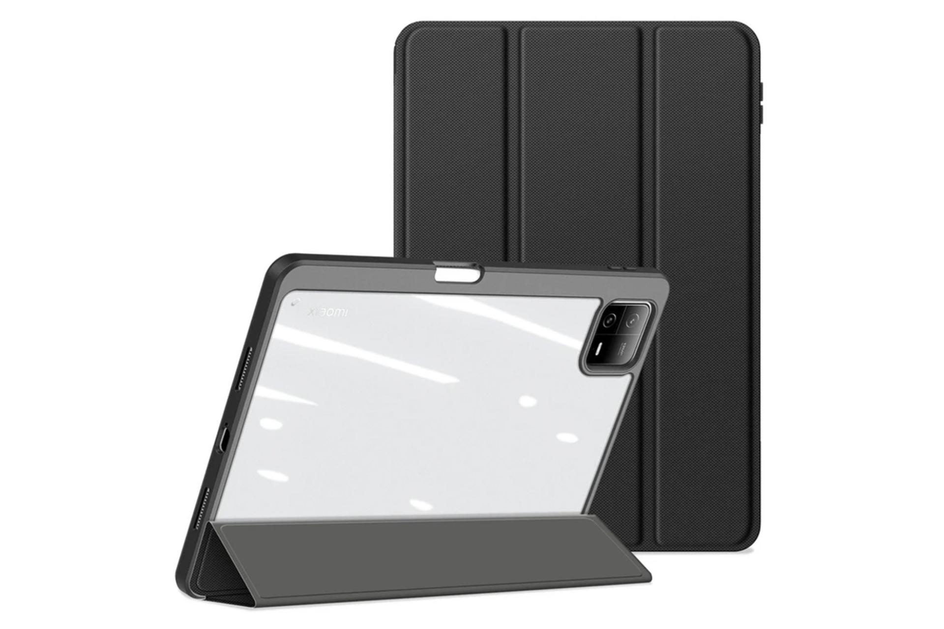 قاب تبلت کیف کلاسوری بادیگارد مدل Toby مناسب شیائومی Pad 6 Pro / Pad 6 رنگ مشکی