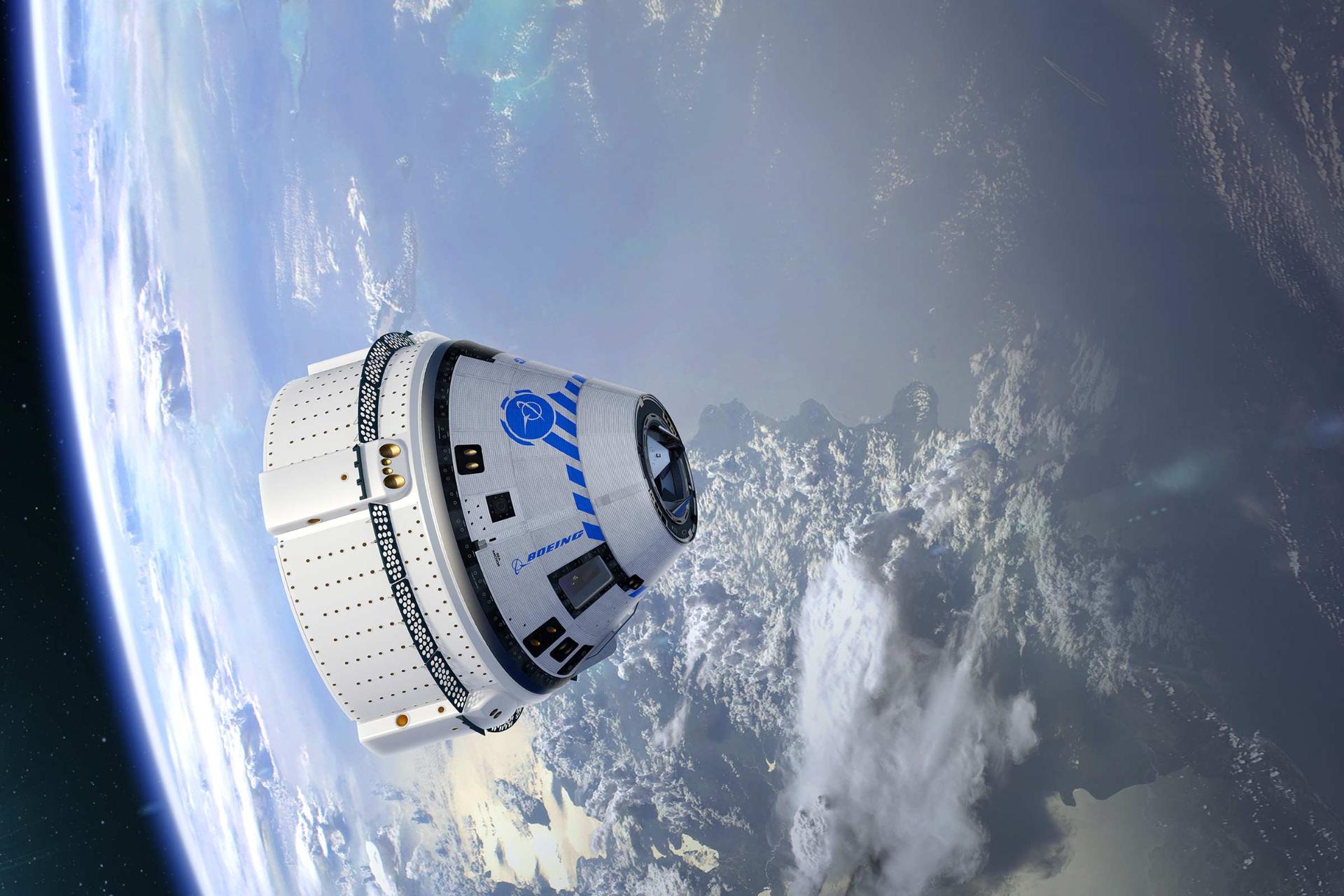 فضاپیمای استارلاینر بوئینگ برفرار زمین