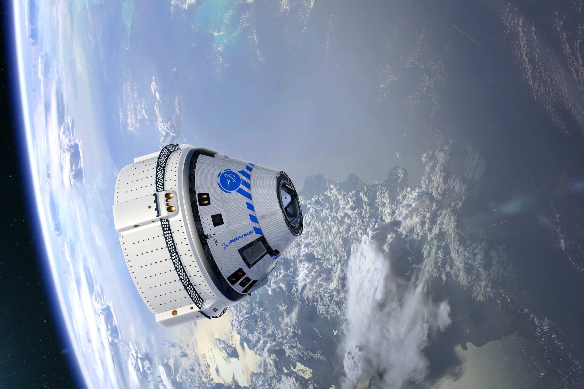 فضاپیمای استارلاینر بوئینگ برفرار زمین