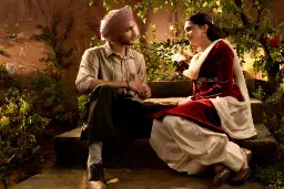 زوج بازیگر در صحنه یکی از فیلم‌های سینمای بالیوود (Bollywood)