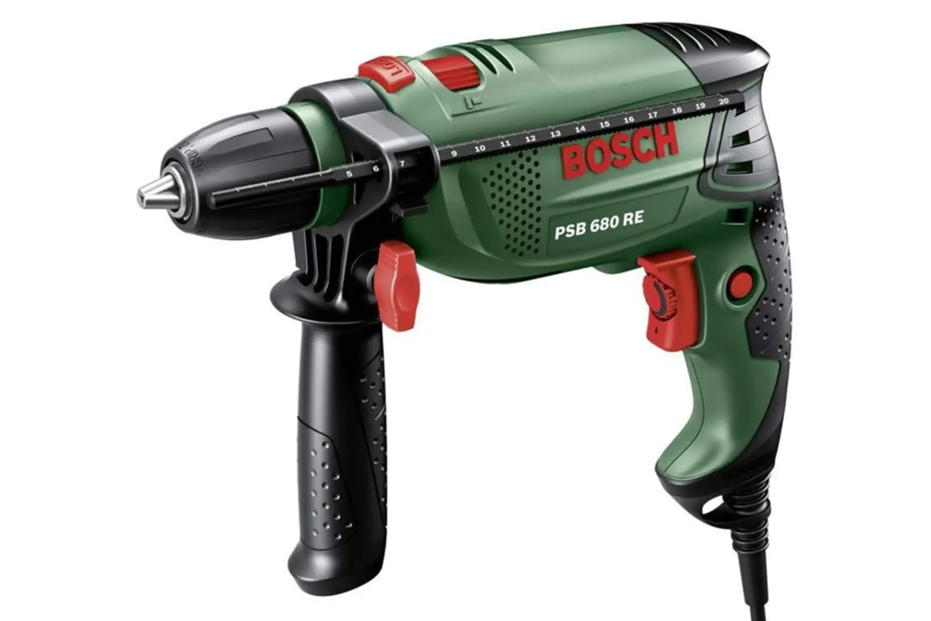 ابعاد و اندازه دریل چکشی برقی بوش PSB 680 RE