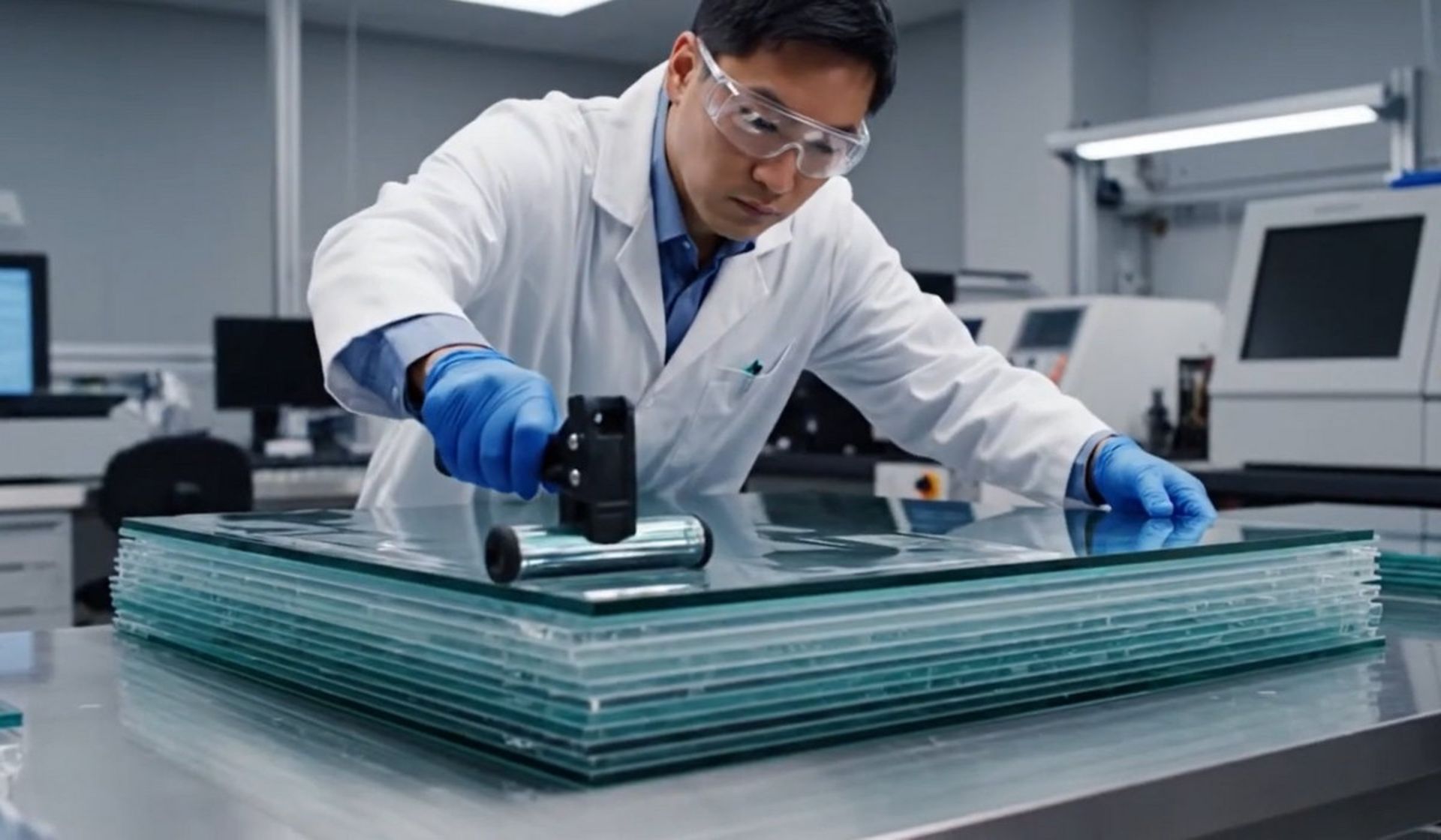 مراحل ساخت شیشه ضد گلوله 