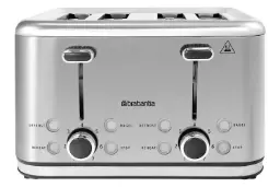 توستر برابانتیا 4 Slice Toaster نمای جلو