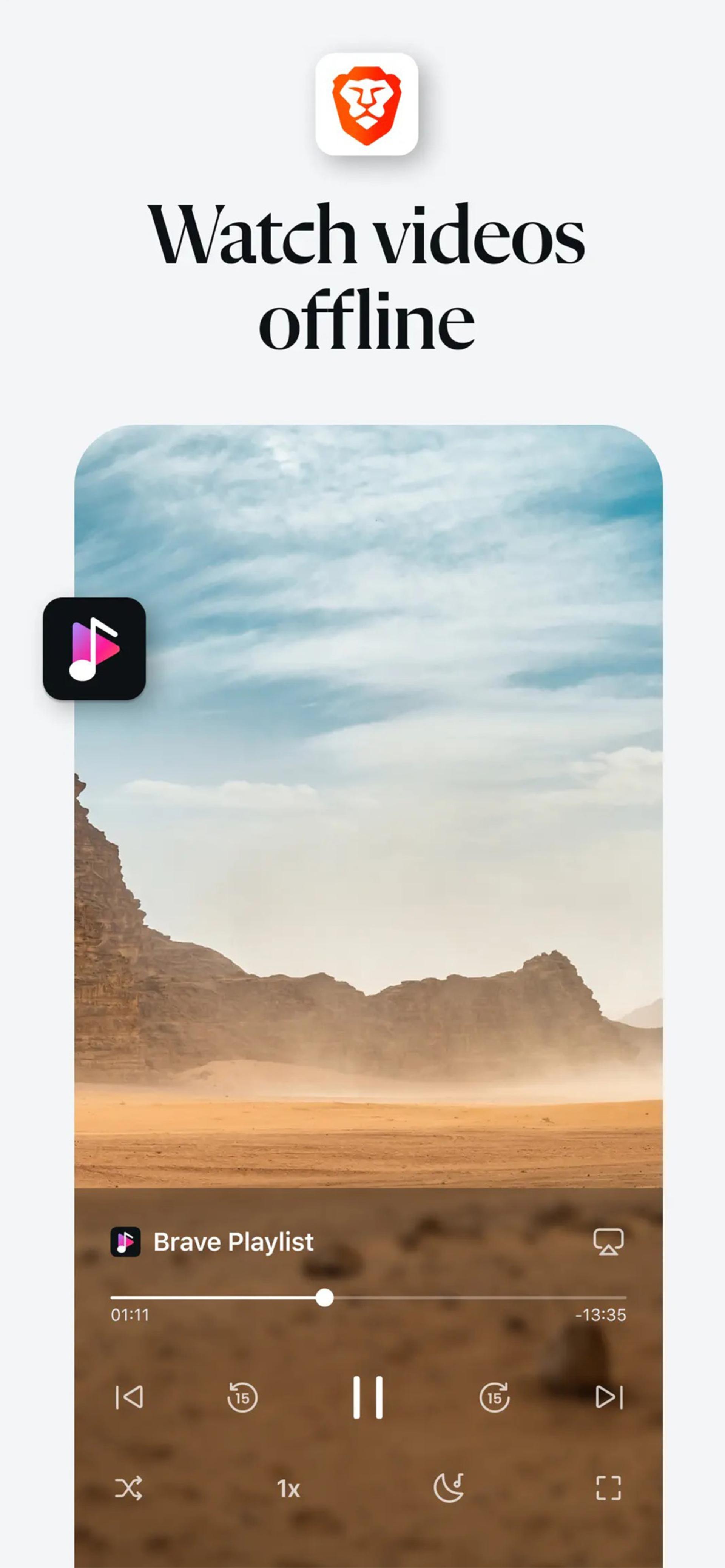 قابلیت تماشای آفلاین ویدئو در مرورگر Brave