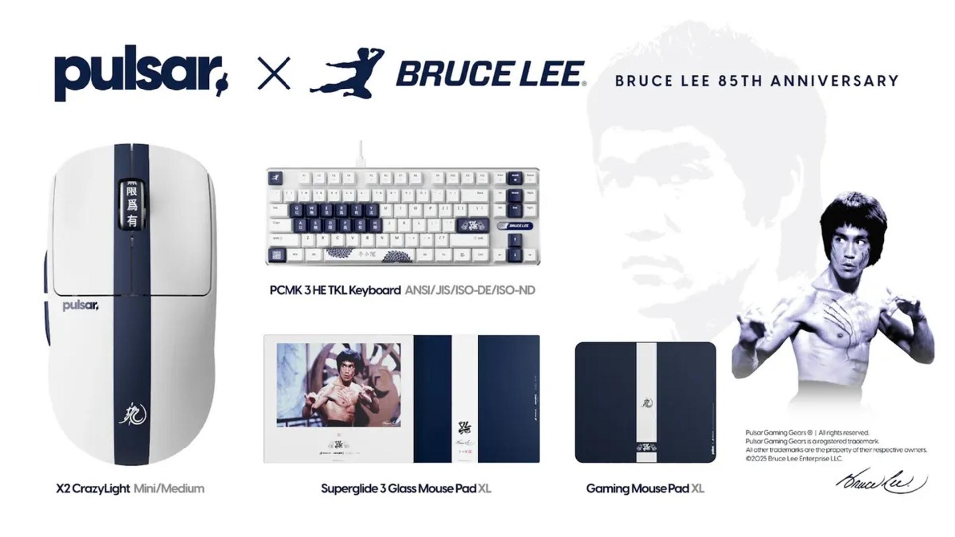 مشخصات و طراحی لوازم جانبی گیمینگ مجموعه‌ی Bruce Lee 85th Edition
