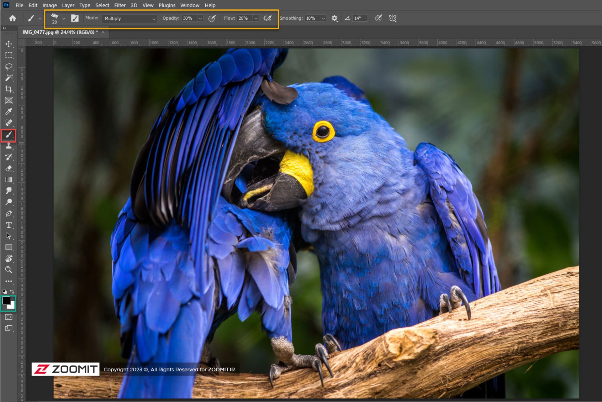 ابزار براش فتوشاپ
