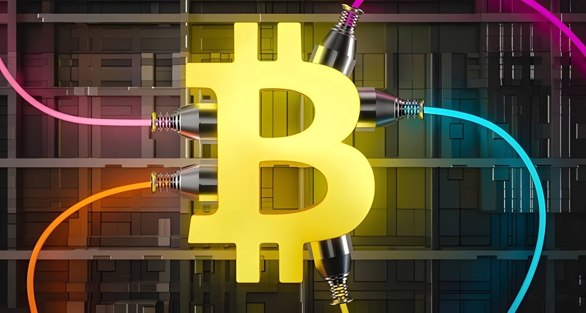 بیت کوین درحال استخراج 