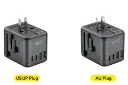 دوشاخه آمریکایی و استرالیایی شارژر بودی Budi AC358B20