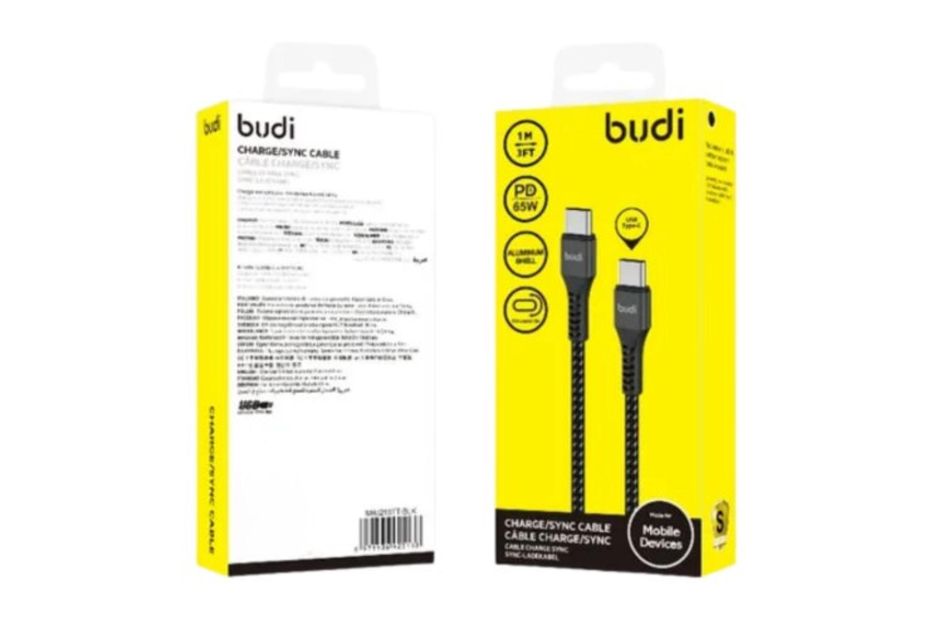 کابل شارژ بودی Budi DC210TT10B بسته بندی