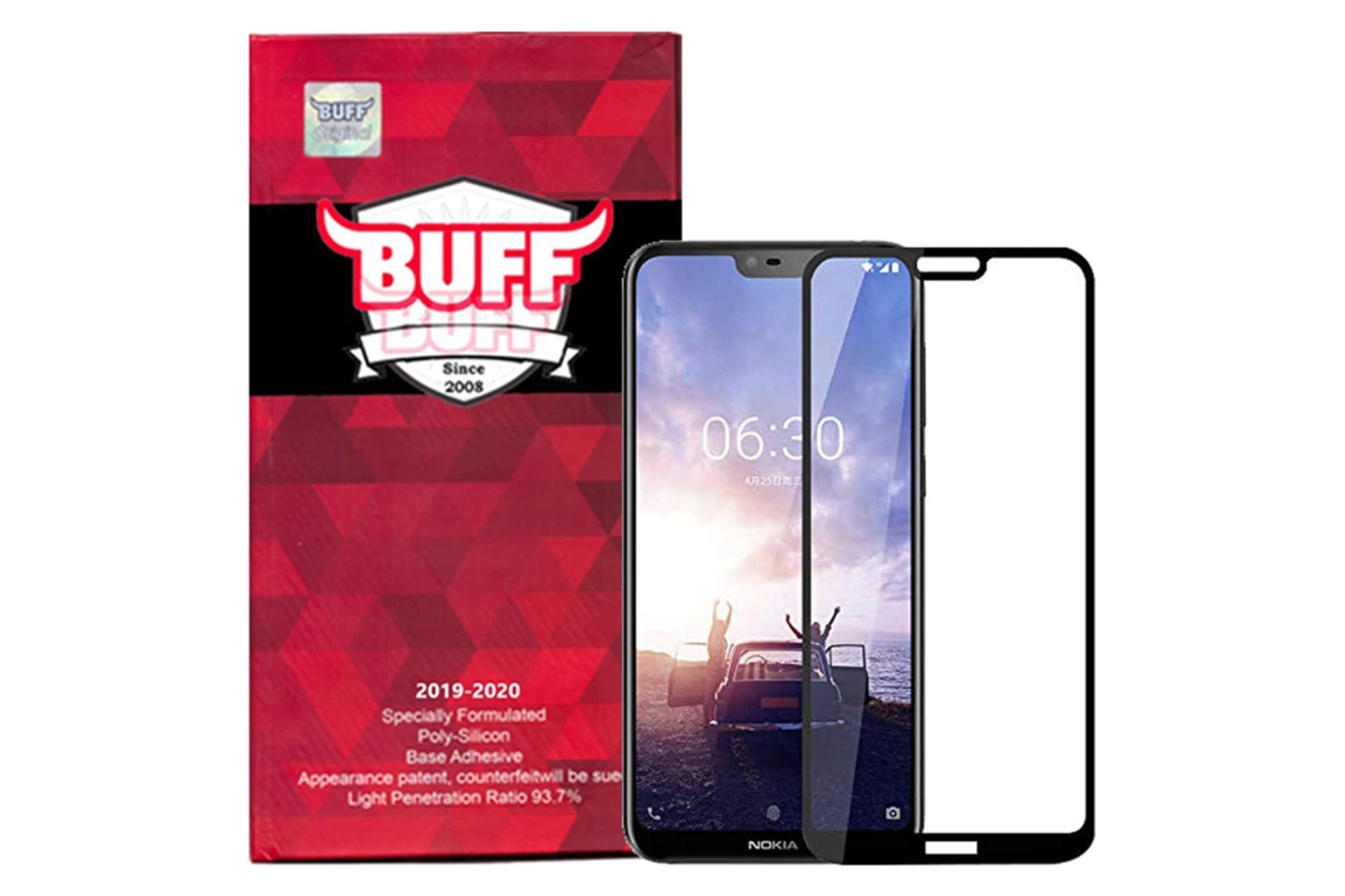محافظ صفحه نمایش گوشی بوف مدل 5D F33 مناسب نوکیا X6