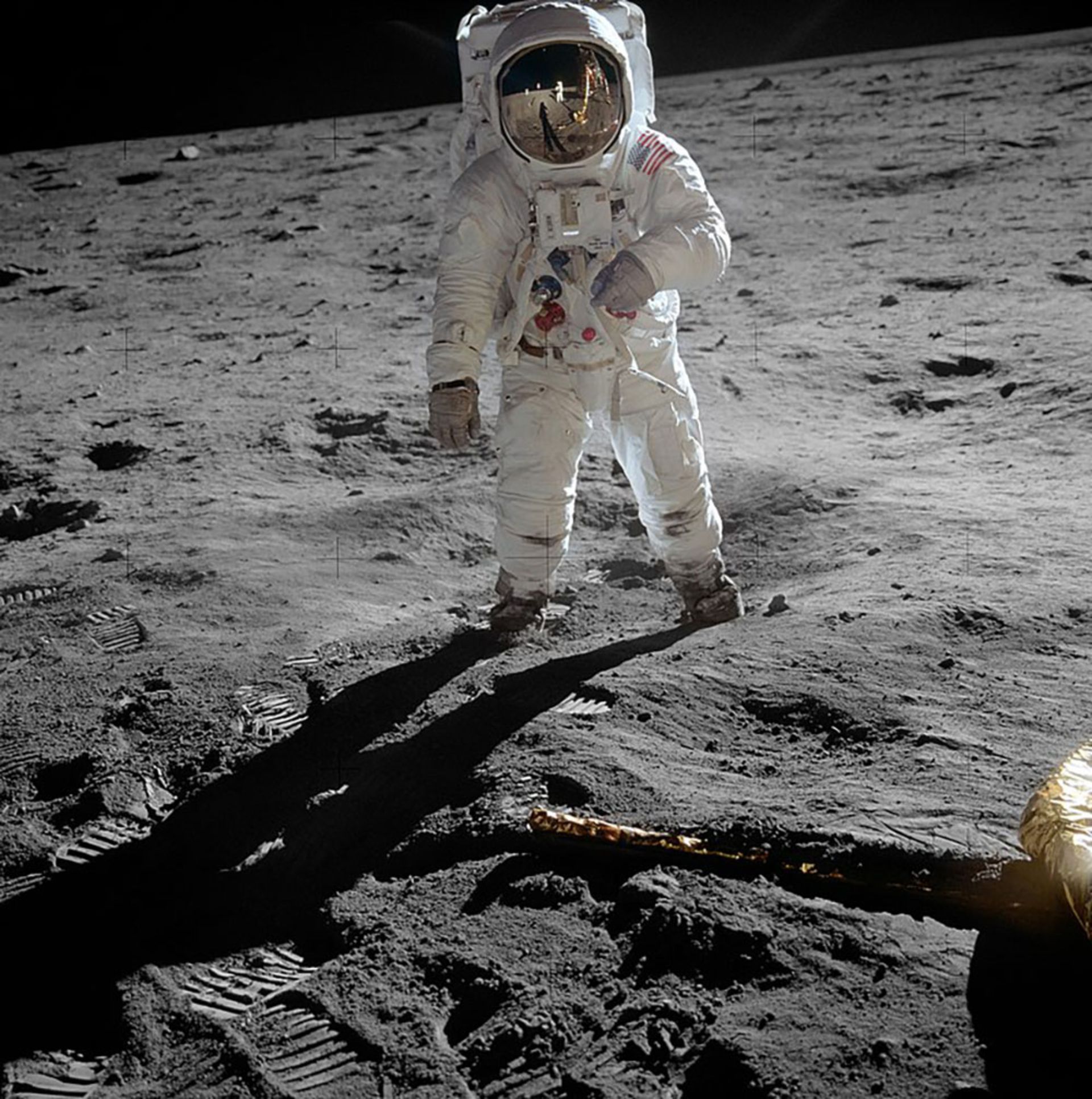 Aldrin on the moon again