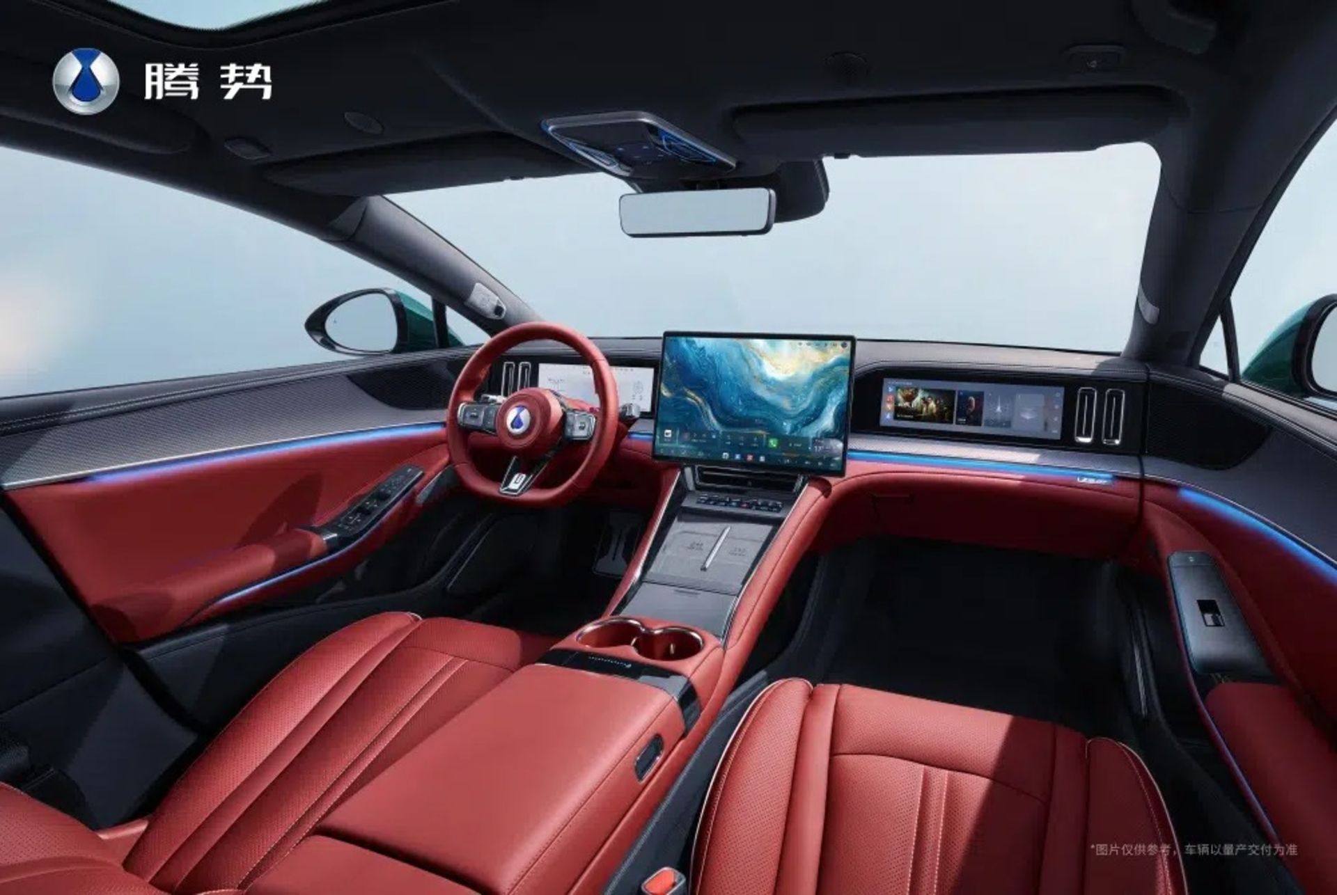 کابین داخلی خودروی بی‌وای‌دی Denza Z9 GT 