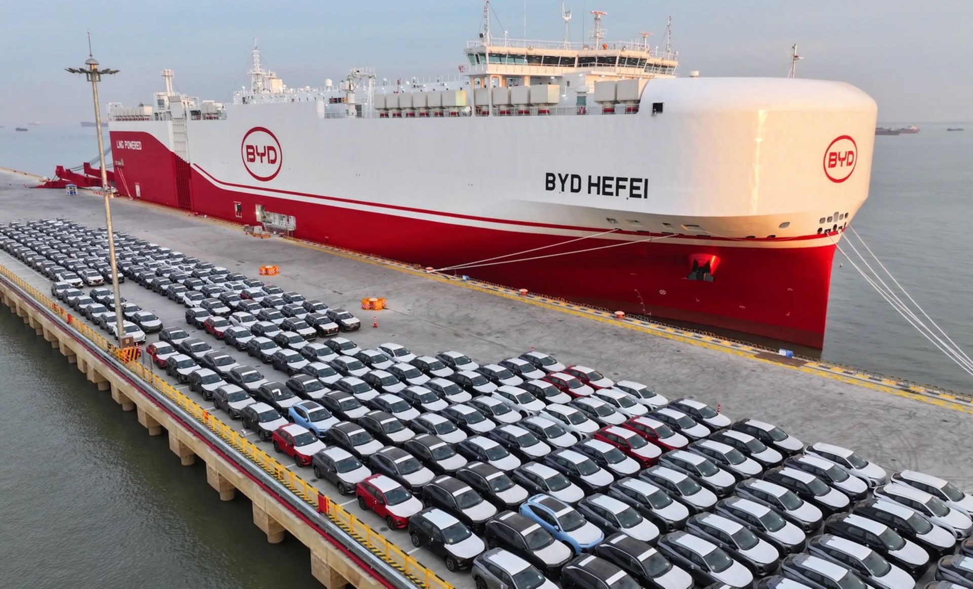 سومین کشتی حمل خودرو بی‌وای‌دی BYD the Hefei