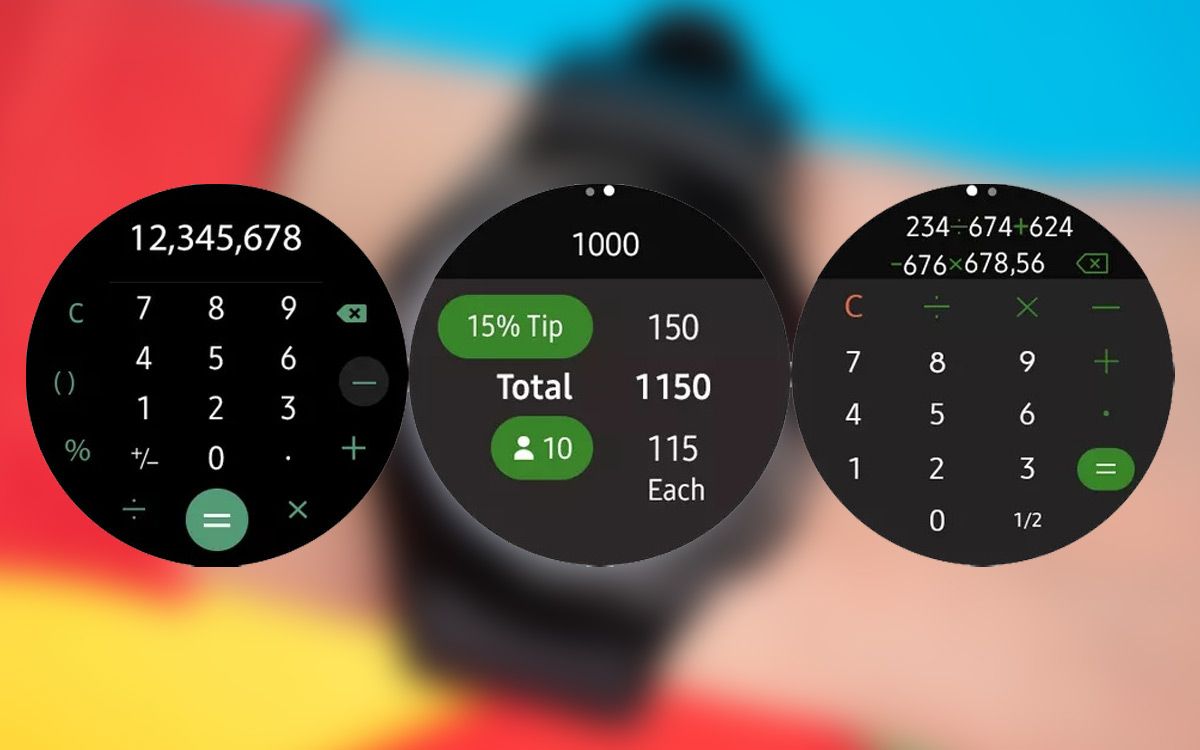 The most useful program for Galaxy Watch - Calculator
