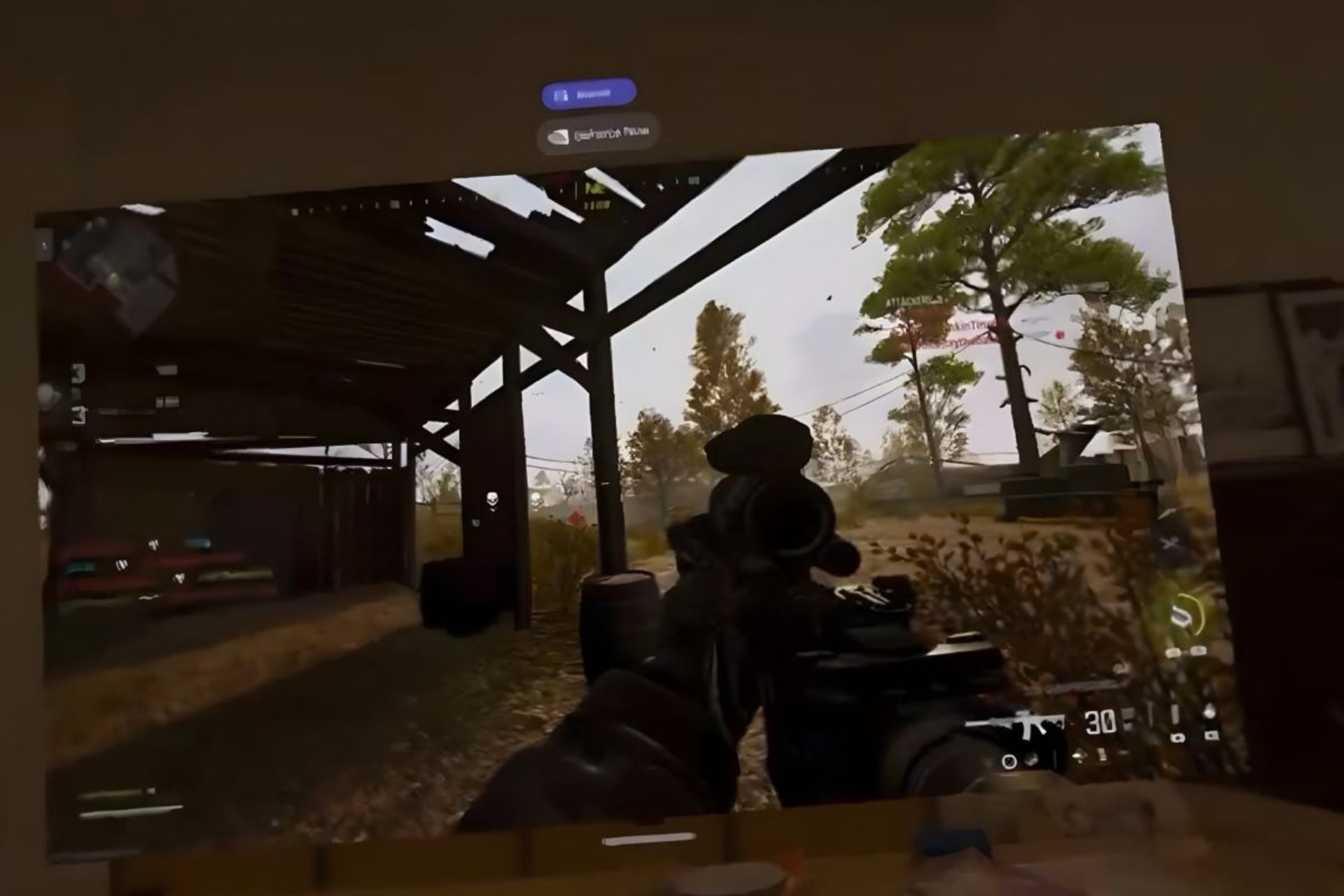 اجرای بازی call of duty روی ویژن پرو