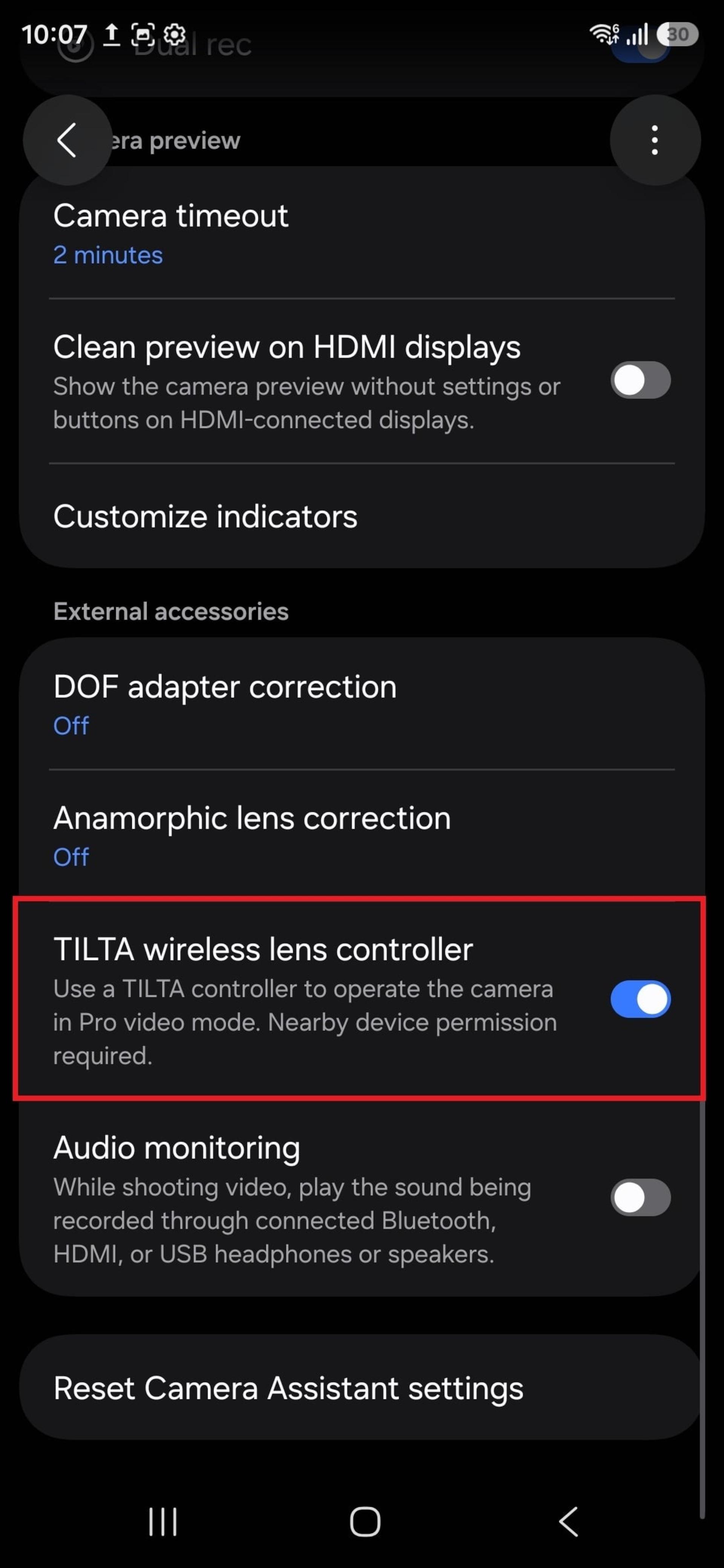 آپدیت اپلیکیشن Camera Assistant سامسونگ